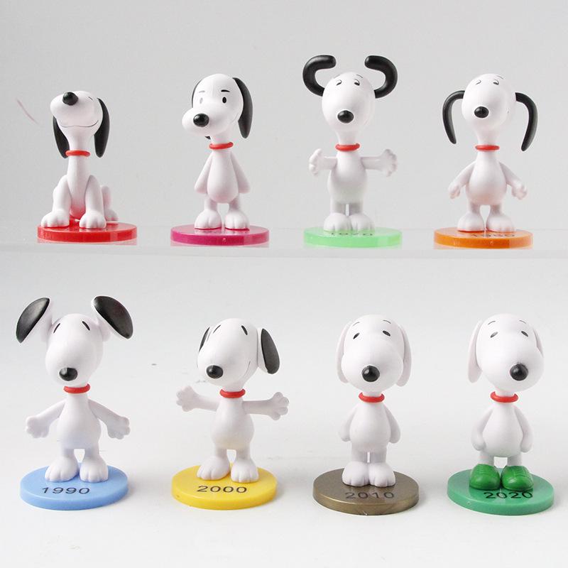 Grenzüberschreitende Trendige Snoopy Mini-Figur Dekoration: PVC Niedliche Schreibtischdekorationen