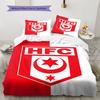 Hallescher FC Pattern Bedding,Quilt Set Quilt Cover Pillowcase Home Birthday Gift(1 * Duvet Cover + 2 * Pillowcase, Without Core)
