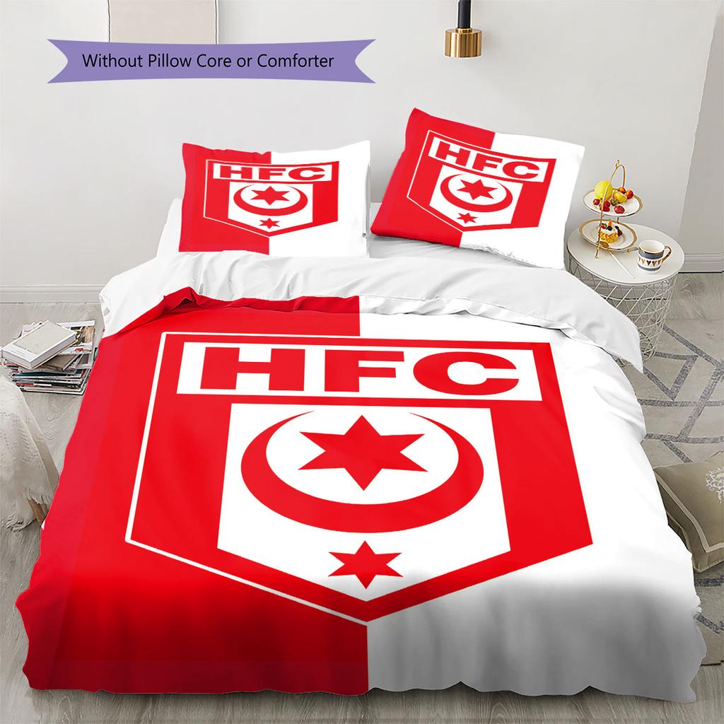 Hallescher FC Pattern Bedding,Quilt Set Quilt Cover Pillowcase Home Birthday Gift(1 * Duvet Cover + 2 * Pillowcase, Without Core)