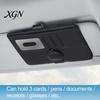 Car Visor Mount for Glasses Sun Holder, Eye Clip Organizer Driving Eyeglass Hanger Vehicle, Multi Functional Storage Pouch Sunglasses, Ticket