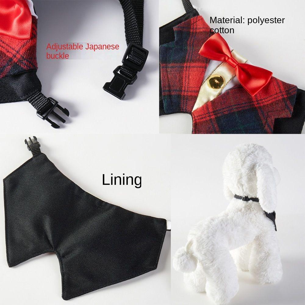Bow Tie Dog Necktie Collar Pet Decoration Adjustable Pet Costume Grooming Accessories Gentleman Scarf Pet Saliva Towel