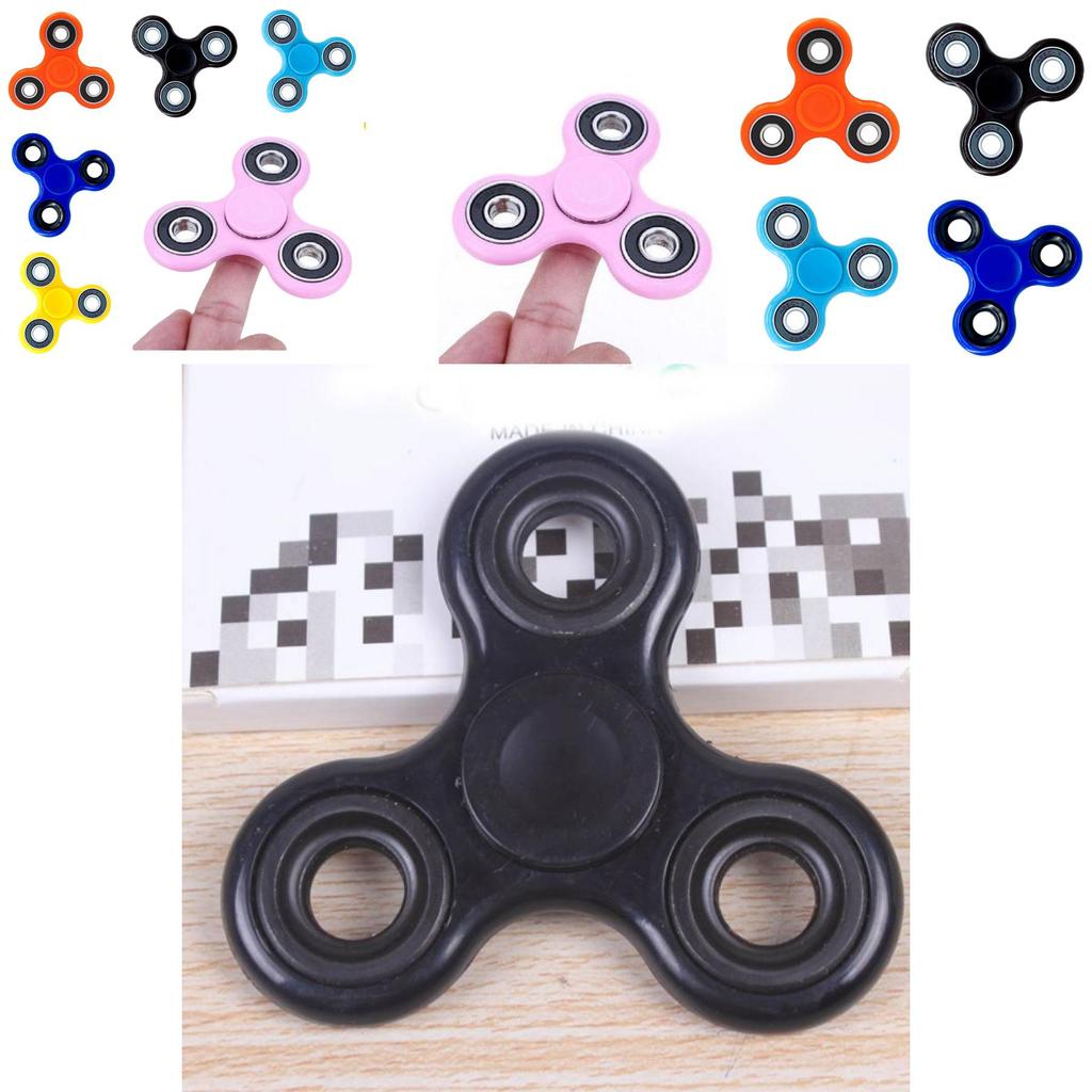 Elegant Wood Hand Spinner Tri Fidget Ceramic Ball Desk Toy For Stress Relief