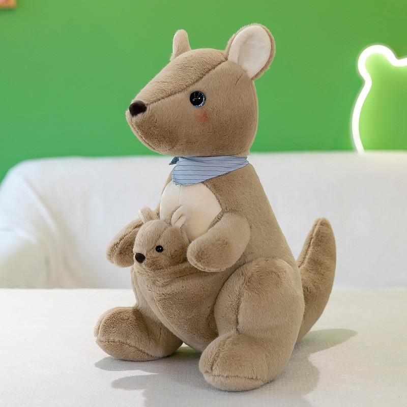 Kangaroo Plush Animal Toy Stuffed Doll Home Bedroom Decoration Gift Children