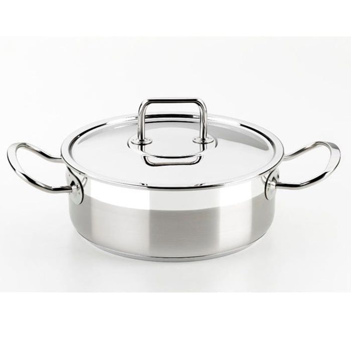 Casserole avec Couvercle BRA A340353 (20 cm) Acier inoxydable