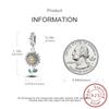 Copper Metal Charm Bead Component Authentic Original Sunflower Pendant Bead Component Designed For Woman Compatible With Bracelet High Quality Fine