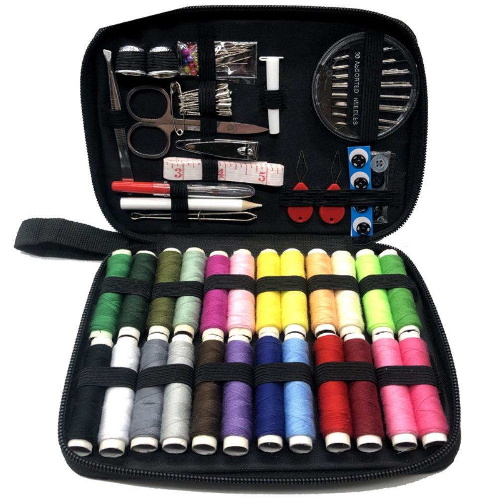 Set Kit Cucito Casa Viaggio Fai da Te Strumenti Cucito Portatili Scatola Cucito Multifunzione per Casa