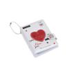 Mini Cute Heart Photocard Album 32 Pockets Portable Clear Kpop Card Holder for Idol Collectibles Travel Souvenir Gift