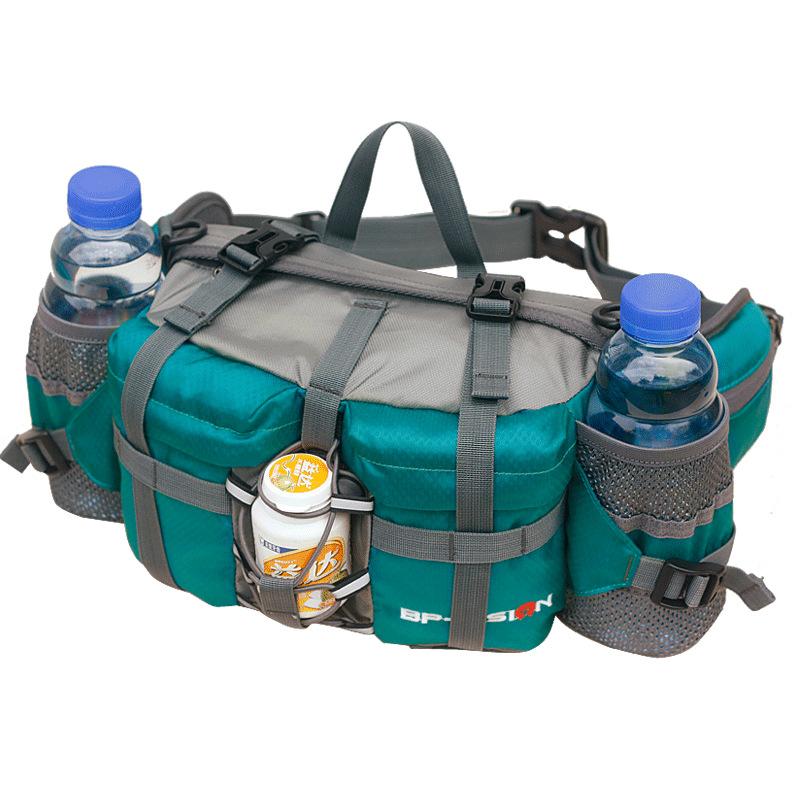 Outdoor turistika pasová taška Vodní cyklistický batoh Sportovní horská láhev Vodotěsný nylon Camping Mochila Turistika Příslušenství Lov