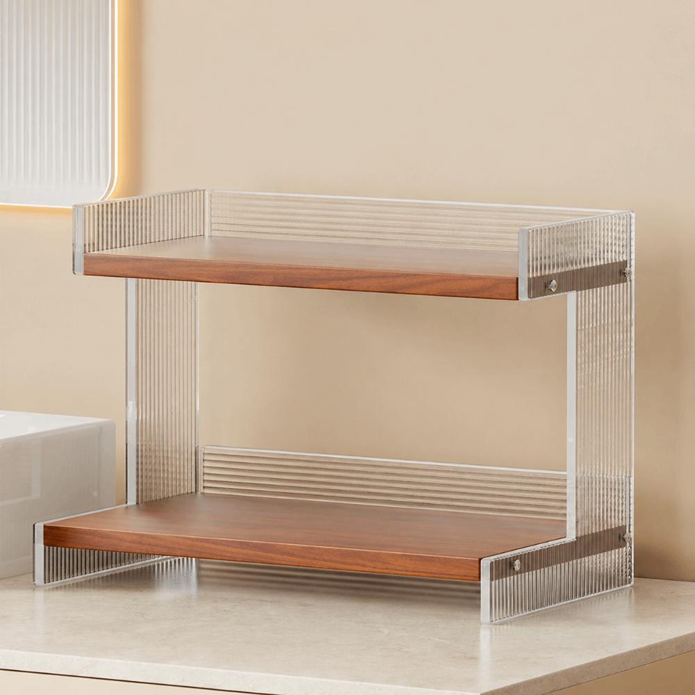 Multi-layer Design Counter Storage Shelf Vanity Sink Organizer Bathroom Countertop