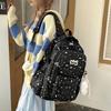 Moon Printed Student School Bag Ins High Beauty and Large Capacity Junior High School Student Lightweight and Versatile Backpack