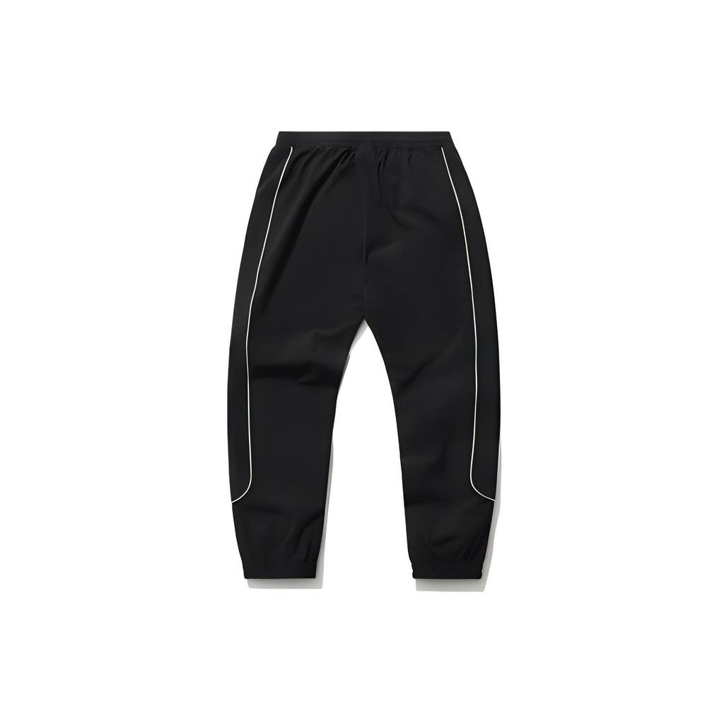 Li Ning Badfive Basketball Series Cuffed Loose Sports Pants Women Bottoms Black AYKR132-2