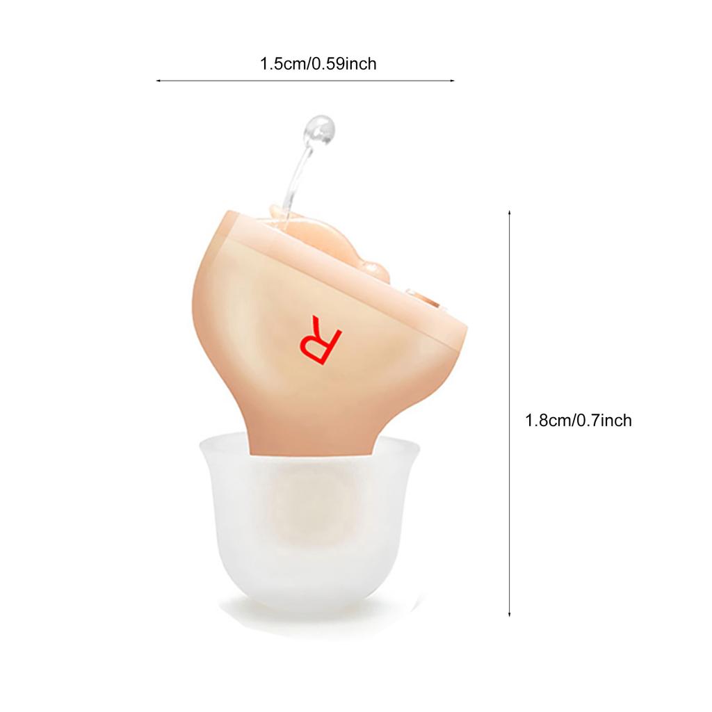 Mini Hearing-aid Invisible Sound Amplifier Volume Adjustable Ear Hearing Assistant Helper for Deaf E