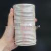 3mm Round Gold/Silver Hand-Woven Crochet Cord with Core and Silver Thread for Decoration