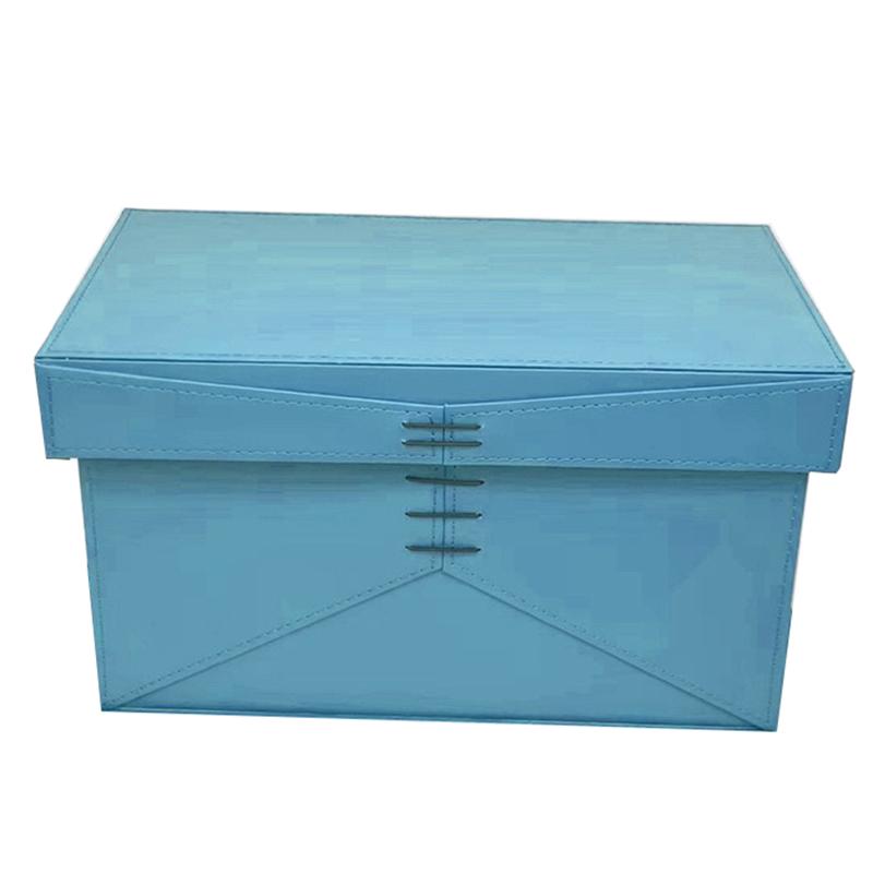 Leather Organizer Box Bedroom Clothes Organizer Box Luxury Accessory Organization Case Multifunctional Organizing Cases with Lid