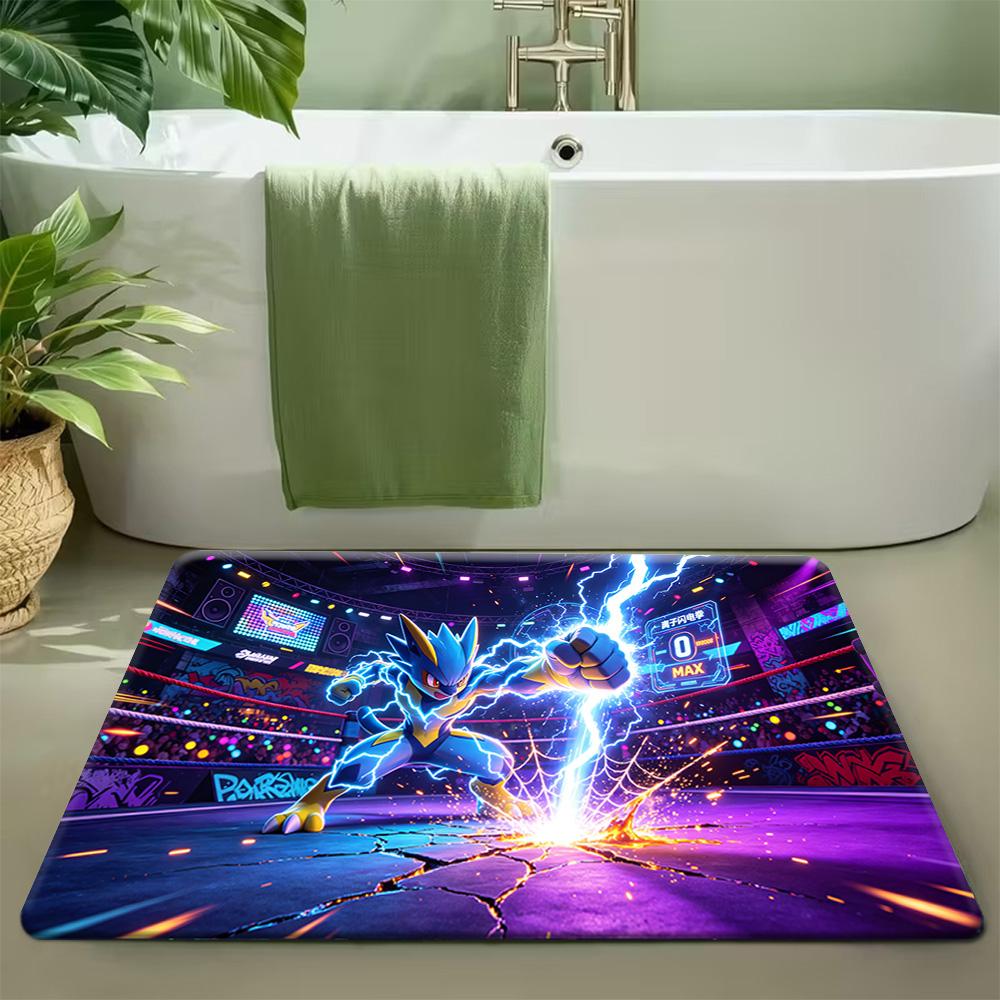 Pokemon Ash & Pikachu Starry Desert Print Non-Slip Doormat Soft Floor Mat 40x60cm
