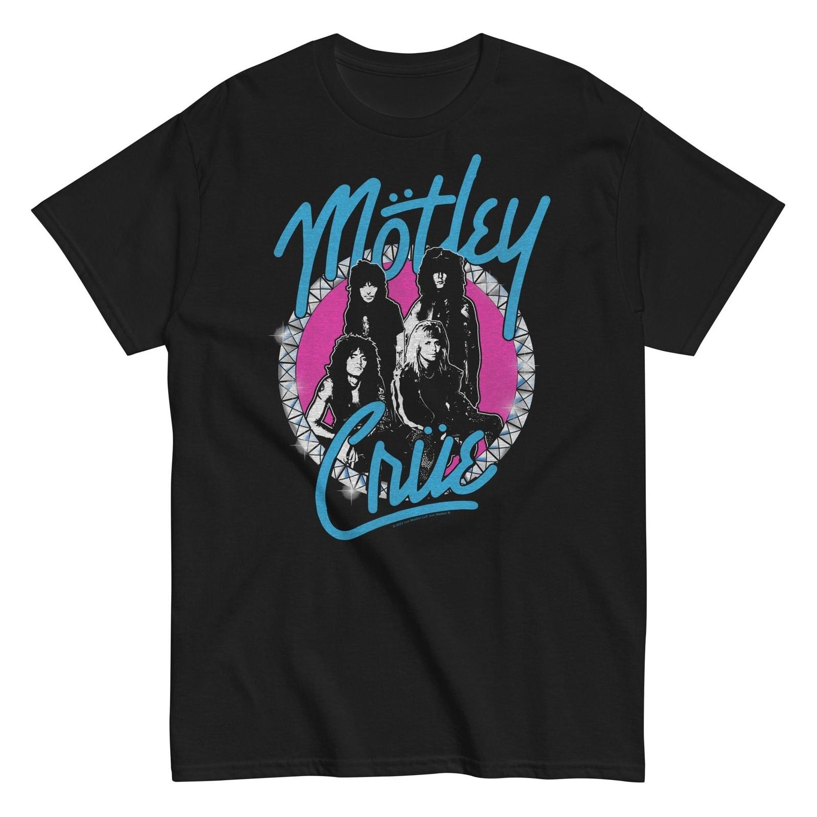 MerchMoment Motley Crue 80s Hair T-Shirt T-Shirt Black New XXL