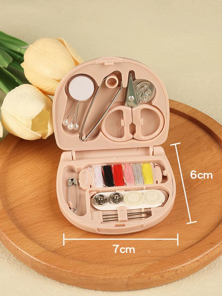 Nordic Style Mini Sewing Box, Portable Small Sewing Kit, All-round Set, Suitable for Portable Repair, Sewing Tool Set