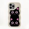 Cute cat mobile phone case, suitable for iPhone16promax mobile phone case, dirt-resistant and high-value.
