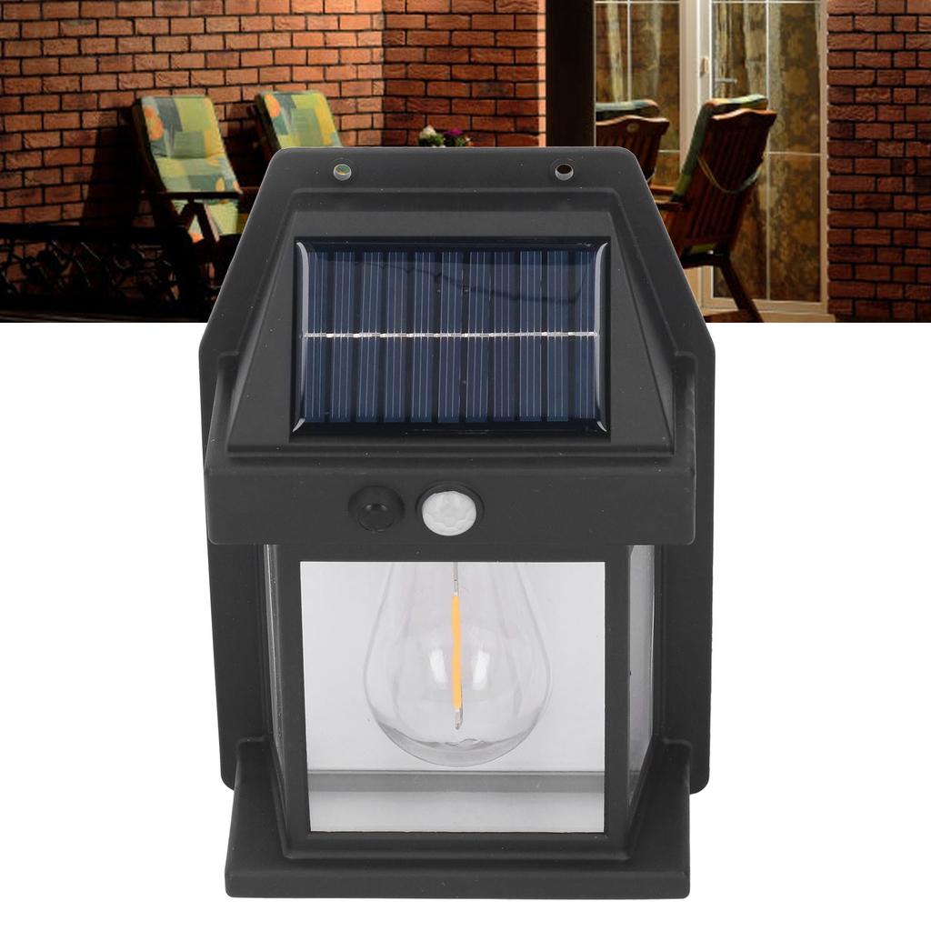 Solar Tungsten Wall Light Outdoor Sensor Interaction Lamp Exterior Lighting Fixtures Wall Mount IP65 Waterproof