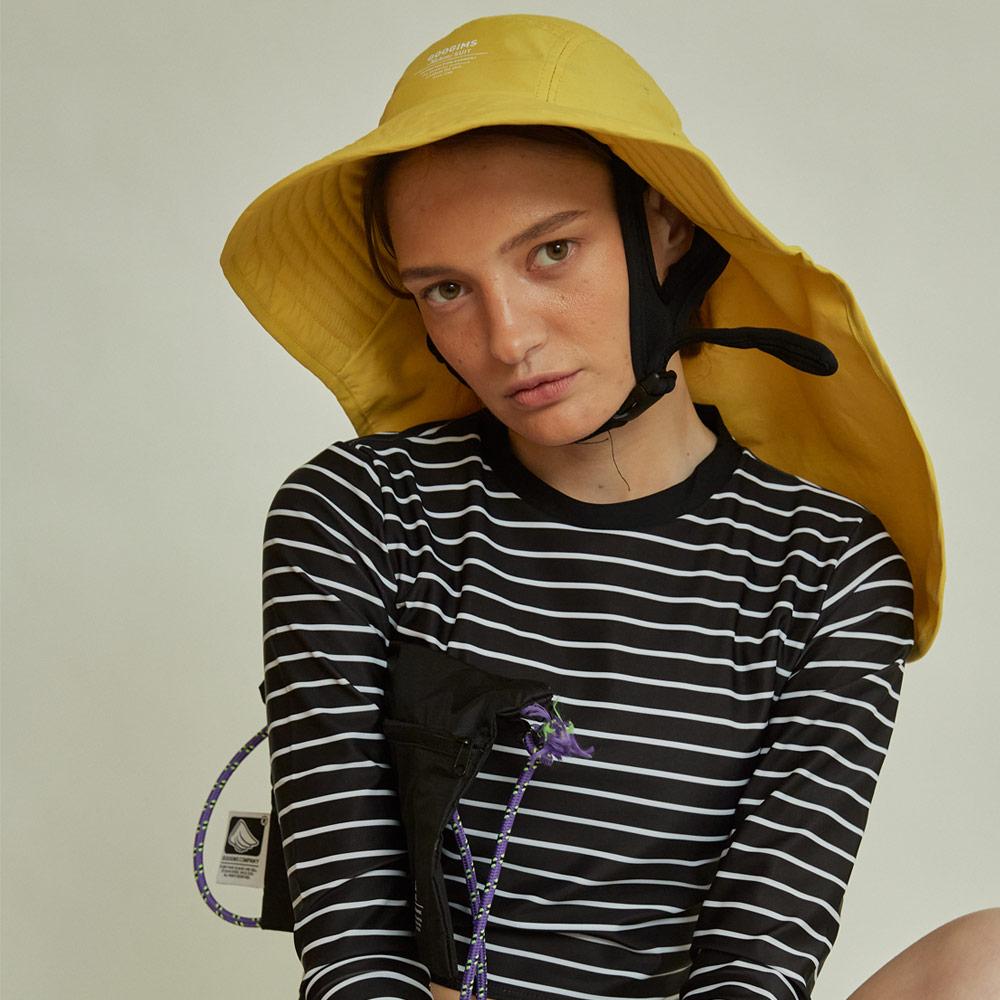 Gugimseukeompeoni 766_Mustard Surfing Hat Wide Cover Pro