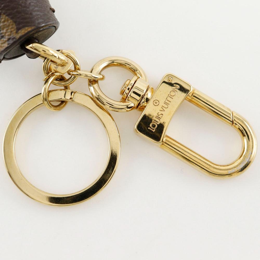 LOUIS VUITTON Tassel key ring MP1768 Bag charm Brown Monogram canvas unisex Used