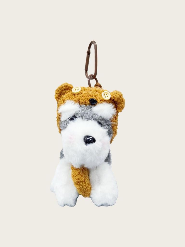 Snow Terrier Soft Plush Bag Hook Animal Charm Trendy Girls Accessory Gift