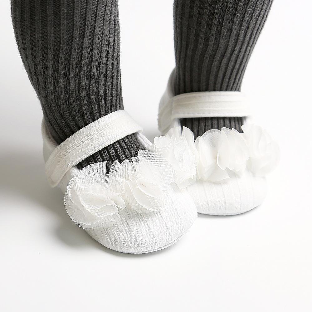 MYGGPP Small Flower Woolen Baby Princess Shoes Baby Shoes Soft Soled Toddler Shoes