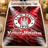 Flannel BlanketFC St. Pauli Custom Name Text Personalized Soft Warm Throw Blanket Home Decor Gift