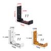 Rust-Resistant Concealed Robe Hook Heavy-Duty Wall Mounted Hook Folding Coat Hook  Bathroom