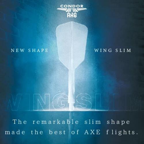 CONDOR AXE WING SLIM M Black Condor Ax Wing Slim Dart Flight Medium