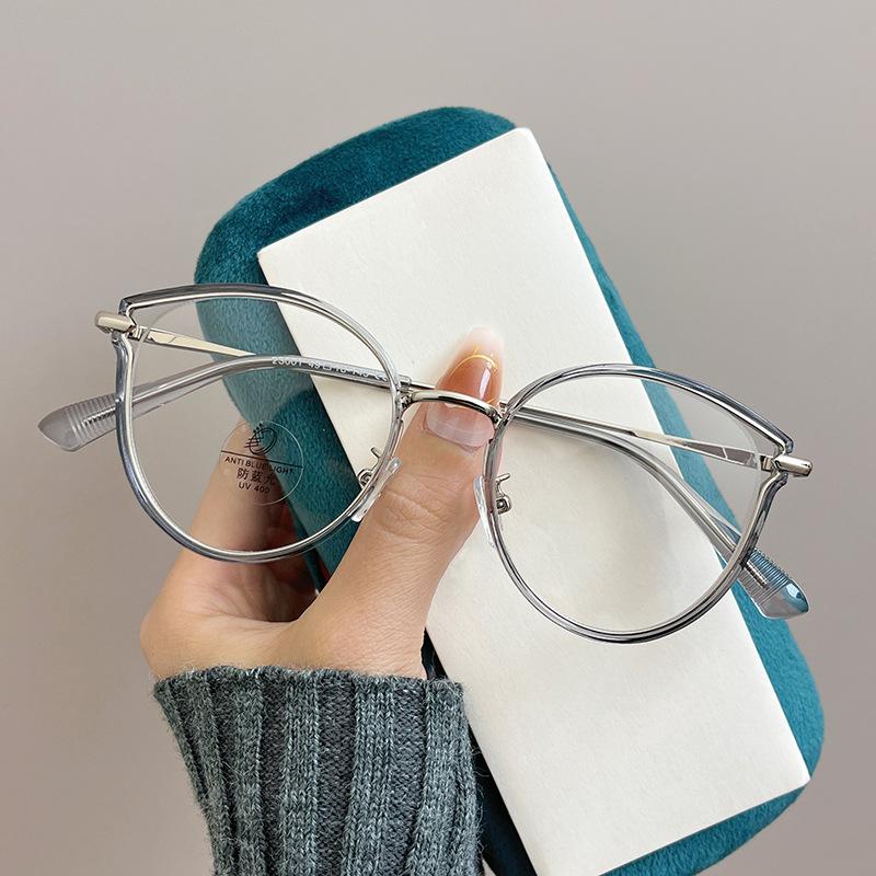 Cat Eye Shape Glasses Frame New Stylish Blue Light Blocking Eyeglass Frames For Men High Quality Decorative Glass