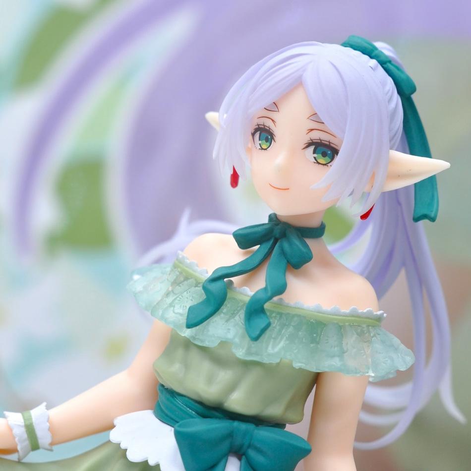 Frieren Beyond Journey'S End Action Figure Green Dress Evening Dress Pvc Figure Collection Anime Collectible For Anime Model
