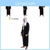 Elegant Arab Prince Costume For Men With Rich Black Polyester Fabric For Halloween Events