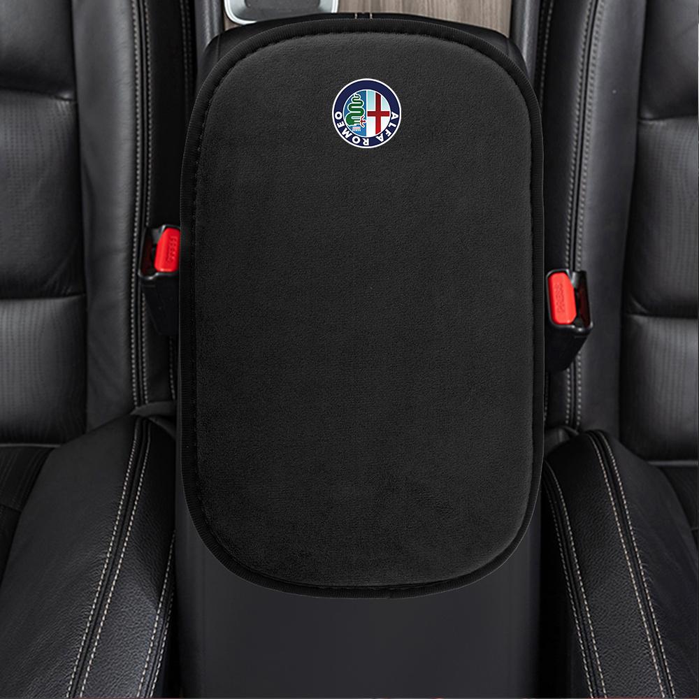 FKZLV1 Car Armrest Box Pad Soft Mat Seat Boxs Cover Auto Interior Accessories For Alfa Romeo Giulia Stelvio Giulietta 156 159 147 Brer