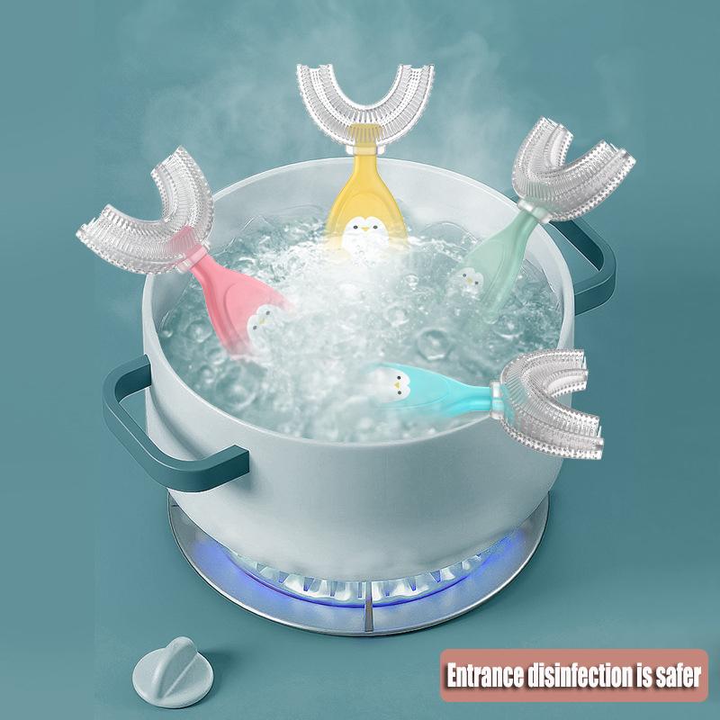 Children's Toothbrush Baby U-shaped Toothbrush Soft Silicone Teethers Newborn Brush Kids Teeth Oral Care Cleaning Health