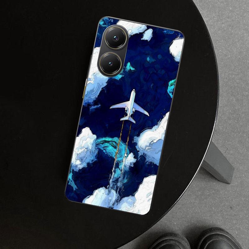 Aircraft Airplane Cool Phone Case Cover for Xiaomi Poco X6 X5 X7 Pro F7 Ultra Redmi 15C 15 13C 13 12C 12 10C 10 10A 9C 9A 9T 9 C