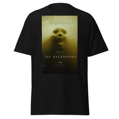 2026 Movie The Backrooms Promotional Poster Unisexs TShirt Unisex ONeck 100 Cotton Short Sleeve Y2k Oversized Popular Tee