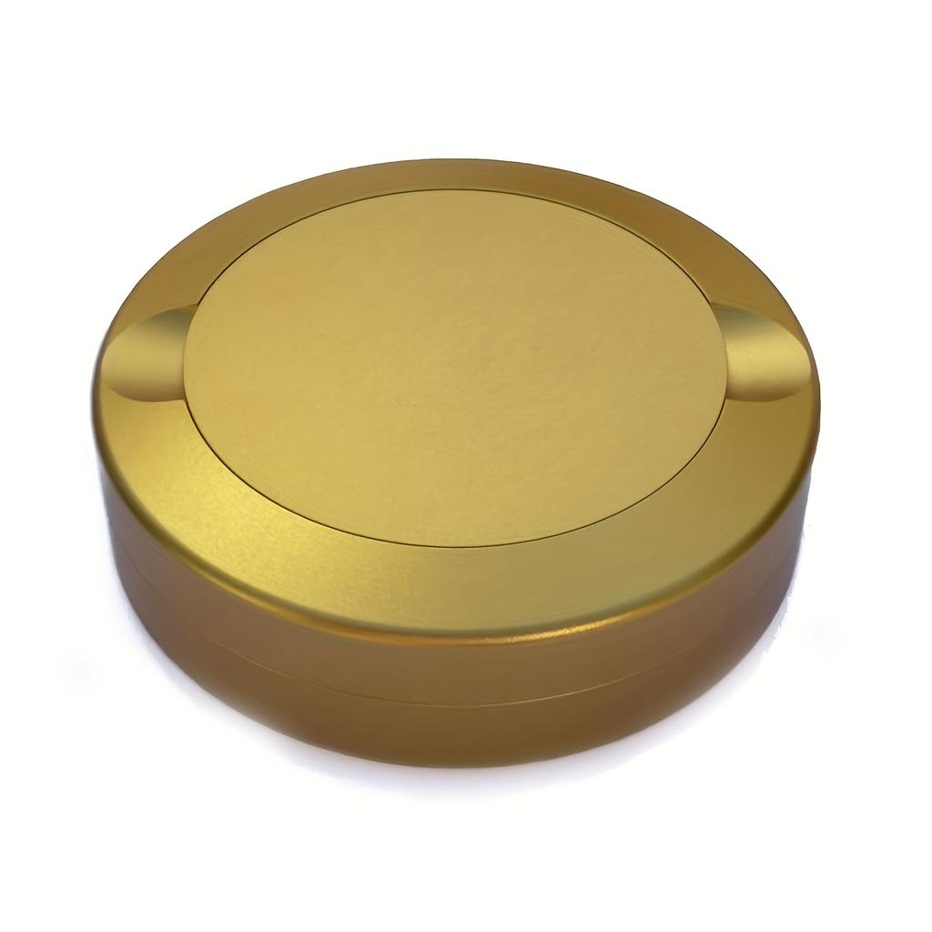 Metal Round Portable Pill Box, Waterproof Travel Pill Organizer, Pocket Purse Medicine Vitamin Holder EDC Container