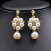 European-American Vintage Pearl Necklace & Earring Set: Bridal High-Design 2022