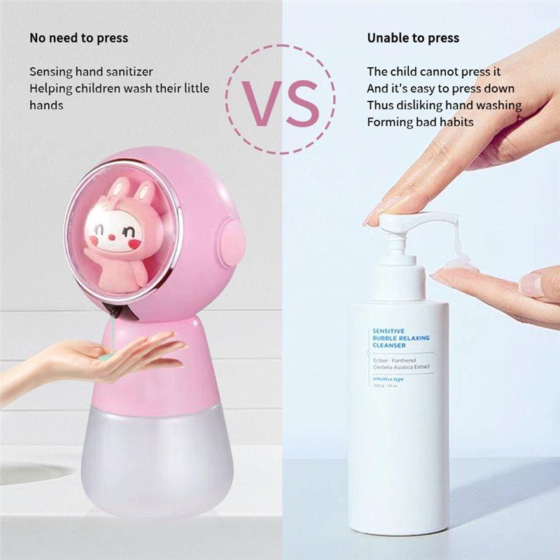 ABWR-Cartoon Children Style Soap Dispenser Inductive Hand Washing Instrument Rechargeable Gel Contact Free Foam