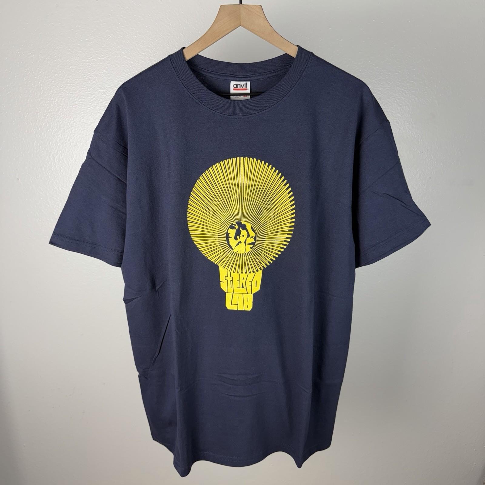 Vintage NOS 90’s Stereolab Tannis Root Psychedelic Light Bulb Y2K New T Shirt XL Unisex T-Shirt M