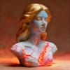 JYL TS/196,New Blazing Maiden Figurine Cracked Soul Red Flame Girl Decorative Figurine