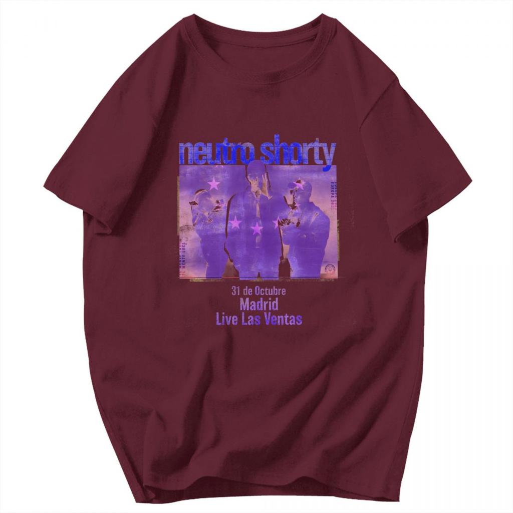 Men T Shirt Rapper Neutro Shorty Album Tour 2025 Merch Vintage Cotton Y2K Graphic Customized Unisex Clothing T Shirts