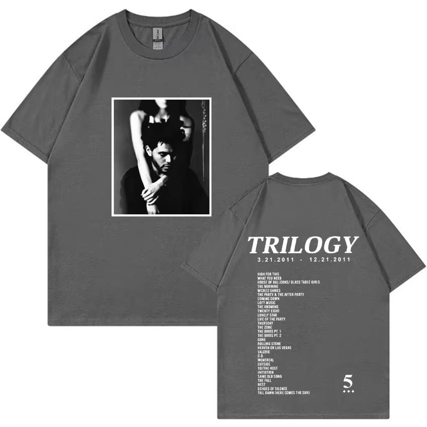 2026 The Weeknd Trilogy Music Album T Shirt Mens Fashion Tee Shirt Unisex Casual Aesthetic Short Sleeve Tshirt Streetwear