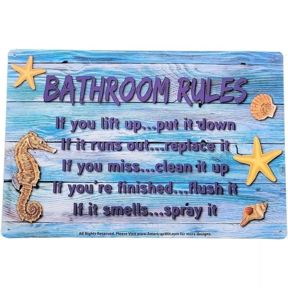 Wall Art Metal Sign 20x30 cm Home Decor Vintage Hanging Plate