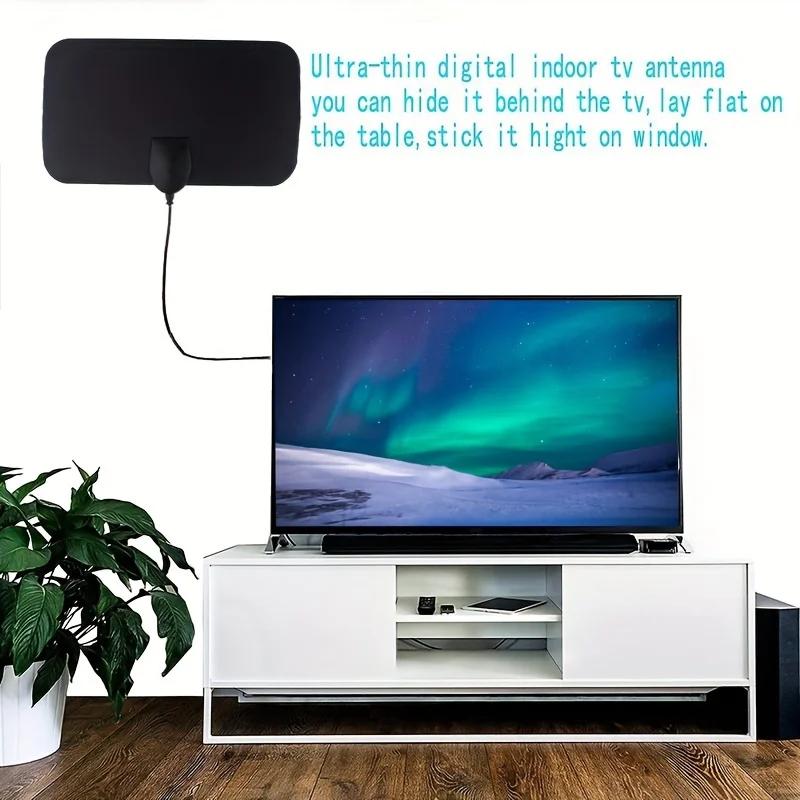 4K 1080p for Smart TV Smart TV Antenna Digital TV Antenna 2025 Latest Portable HD Antenna Indoor Support