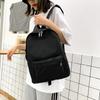 Korean  Solid Backpack Student Schoolbag Women Men Large Capacity Travel Bag  Backpack