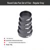 Chiffon Cake Mold Set - Household Removable Bottom, Non-Stick, High Temp Resistant, Easy Demolding Baking Pans.