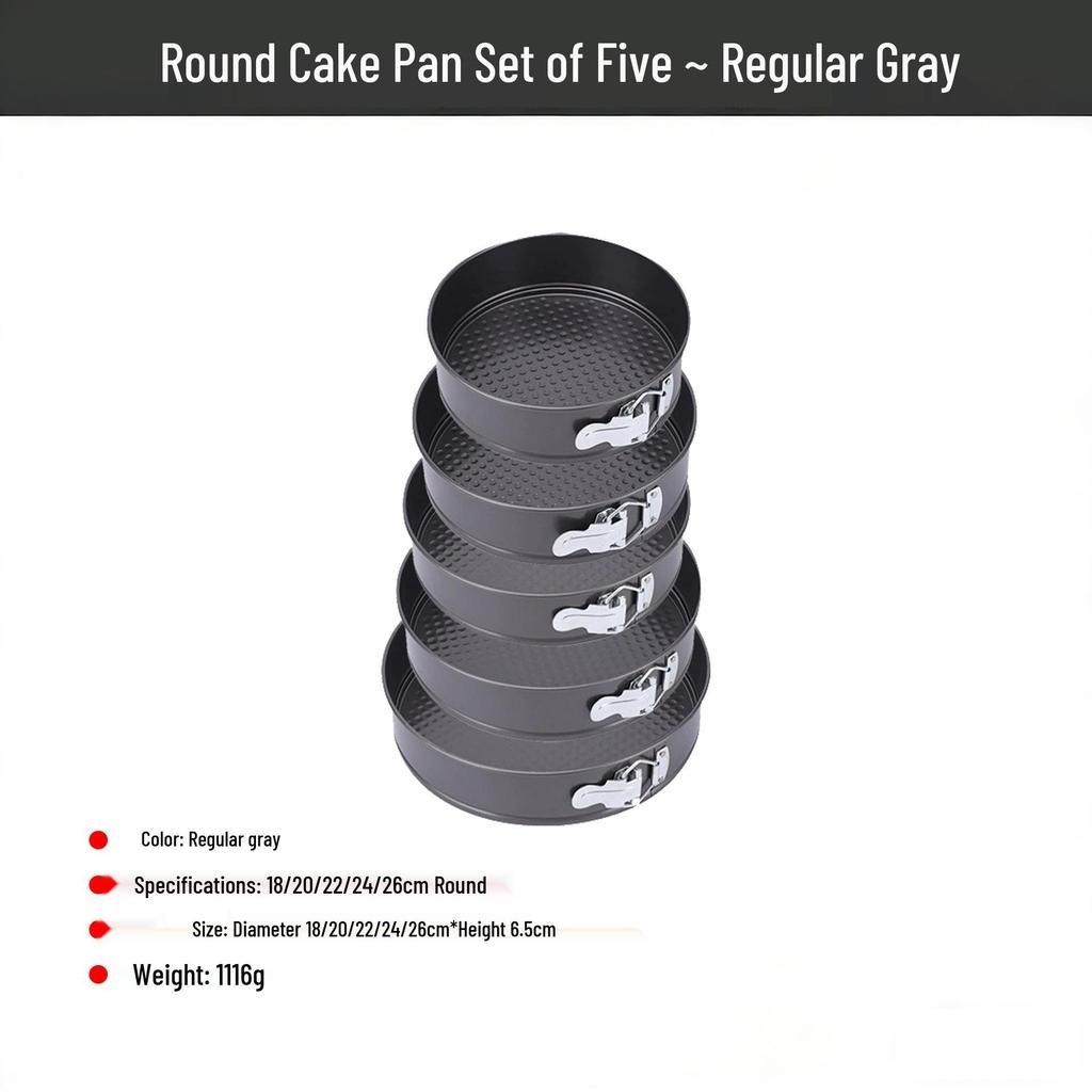 Chiffon Cake Mold Set - Household Removable Bottom, Non-Stick, High Temp Resistant, Easy Demolding Baking Pans.