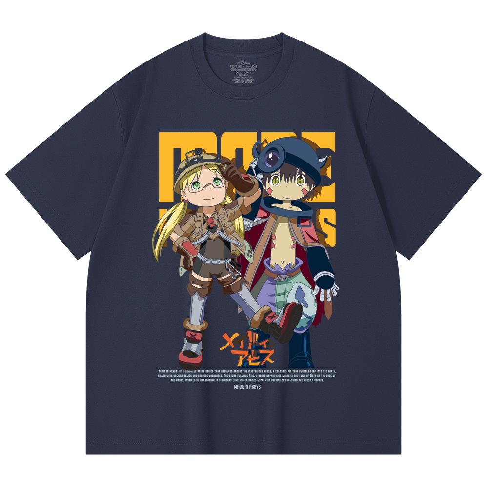 230 Gsm 100% Cotton Made in Abyss V1 Print Unisex Heavy Cotton T Shirt